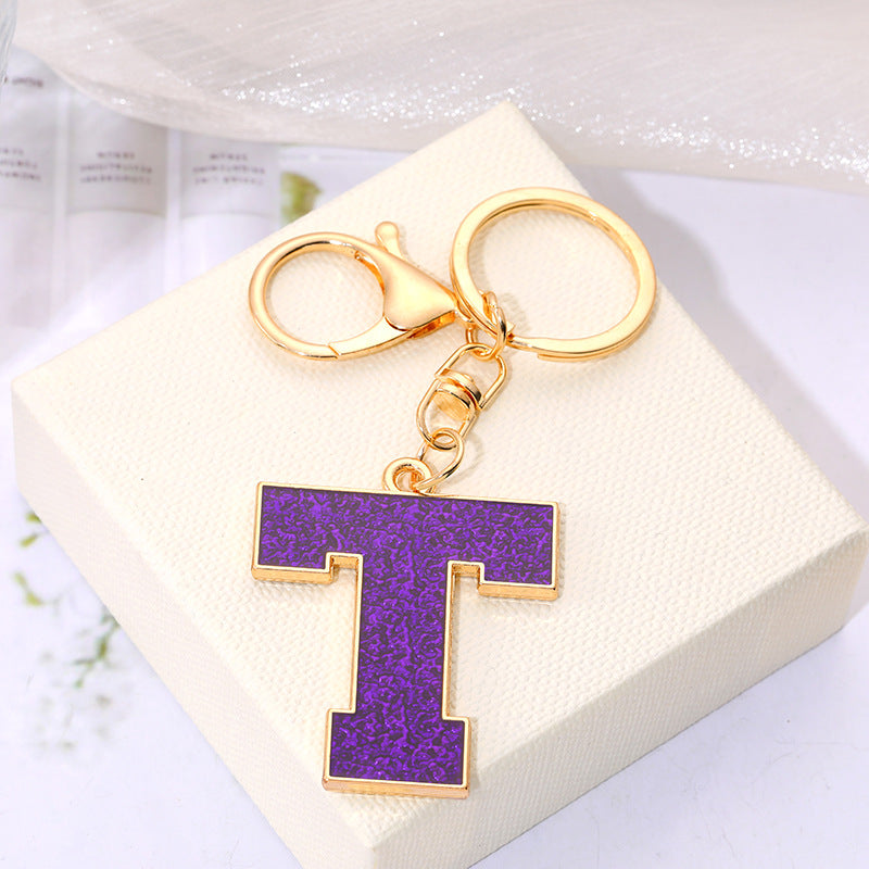 Wholesale Creative Alloy Jewelry 26 English Alphabet Keychain